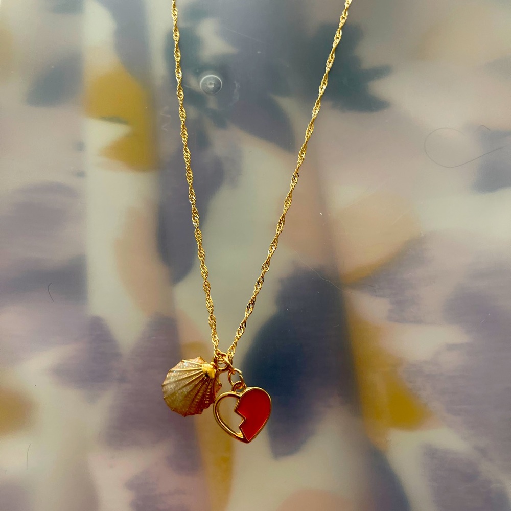 Double charm necklace